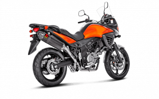 Akrapovic Slip-on Line Carbon zonder E-keur Suzuki V-Strom 650 2004-2016